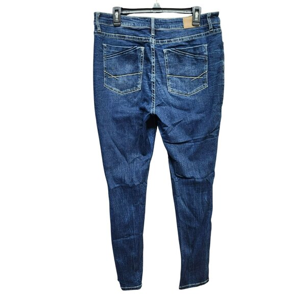 BKE Womens 32x31.5 Gabby Stretch Jeans Blue Curvy Fit High Rise Skinny Denim - Picture 2 of 16